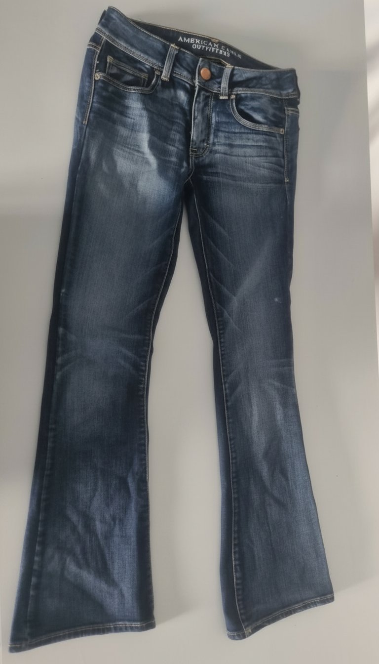 Jeans flare style Y2k bleu foncé