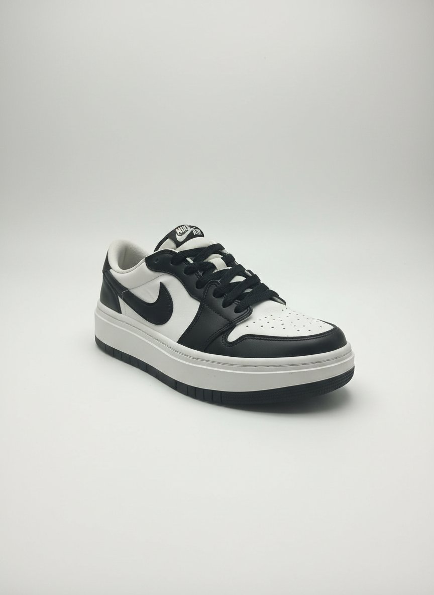 Basket homme noir et blanc style streetwear neuve