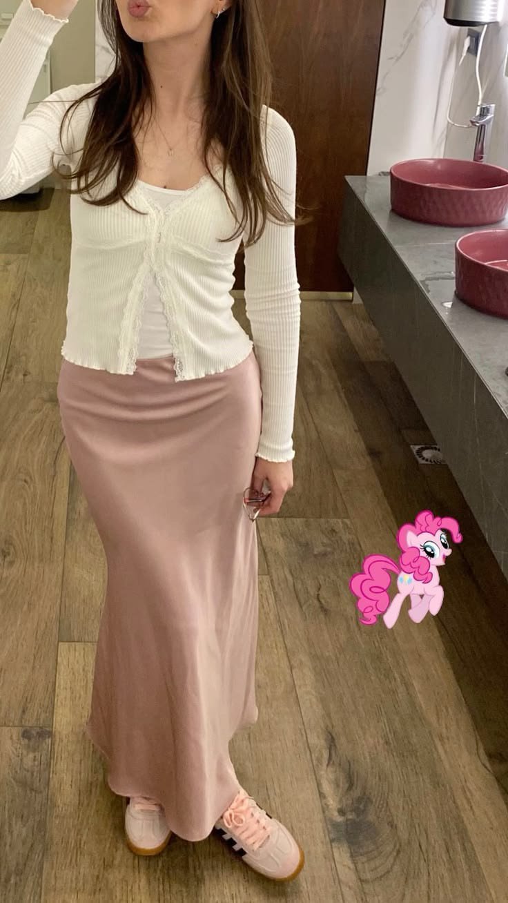 Jupe satin 
