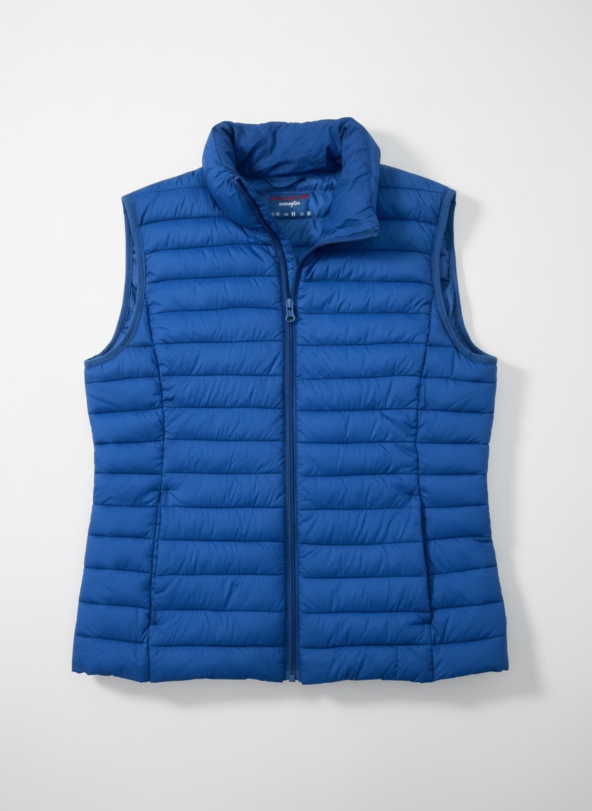 Veste san manches bleu