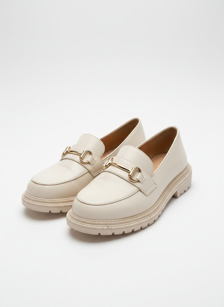 Derbies crème presque neuf