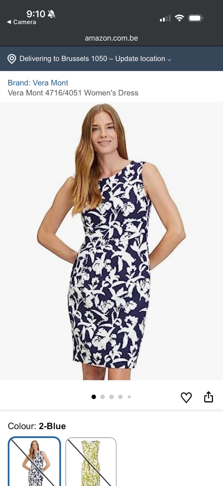 Robe de cocktail moulante Vera Mont