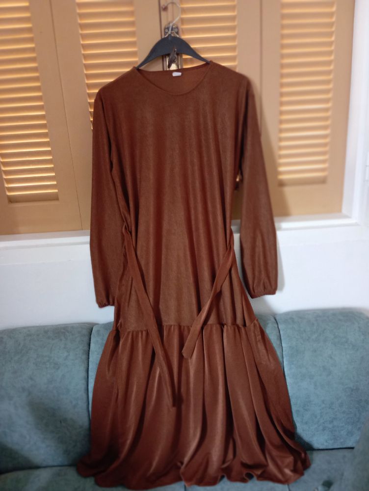 Robe soirée marron