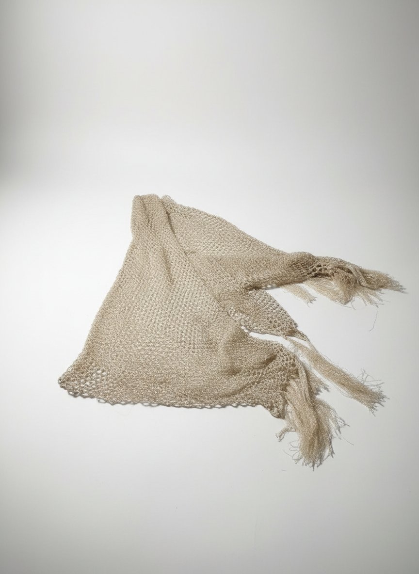 Cappe en crochet dorée avec paillette 
