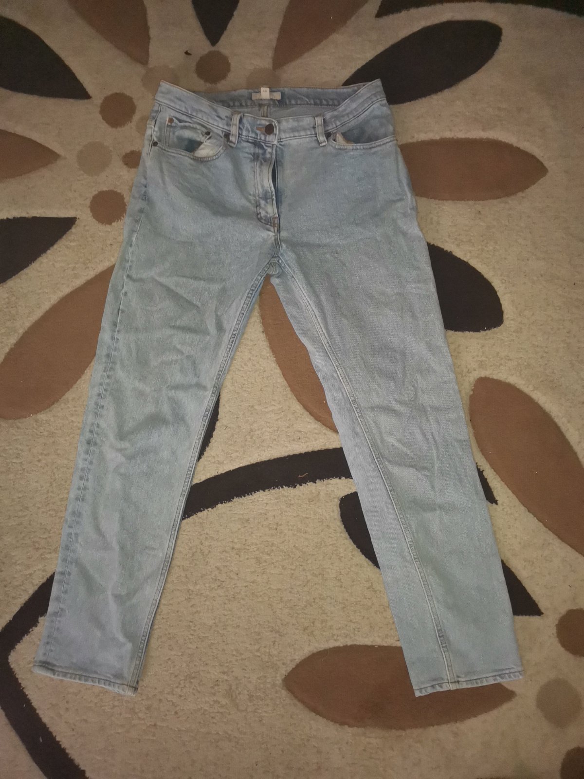 Pantalon boyfriend taille 40 bleu claire 