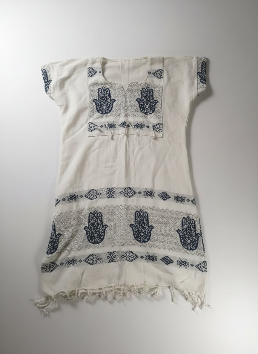Robe artisanat avec khomsa ena noir taille 38