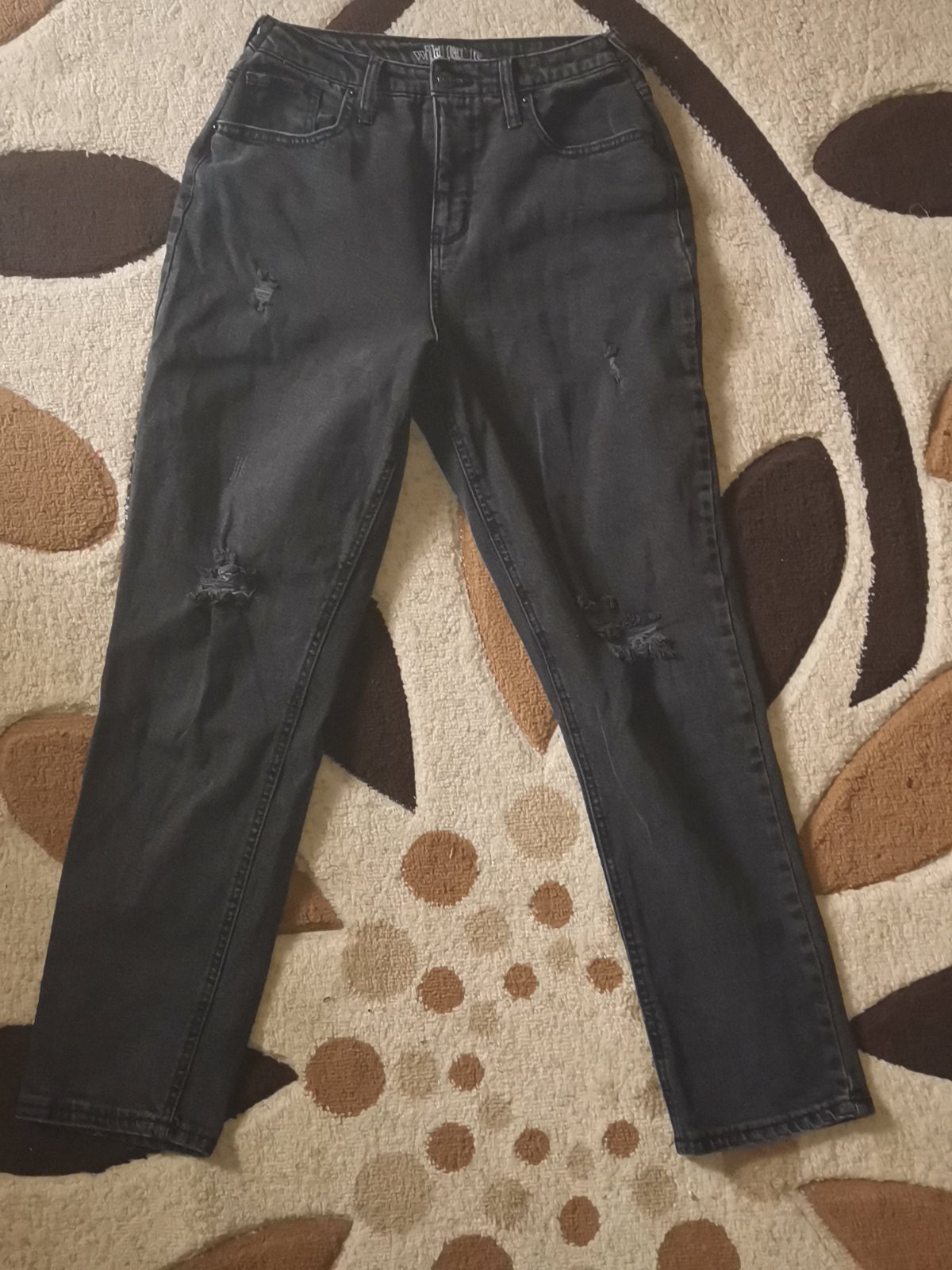 Pantalon noir boyfriend taille 38