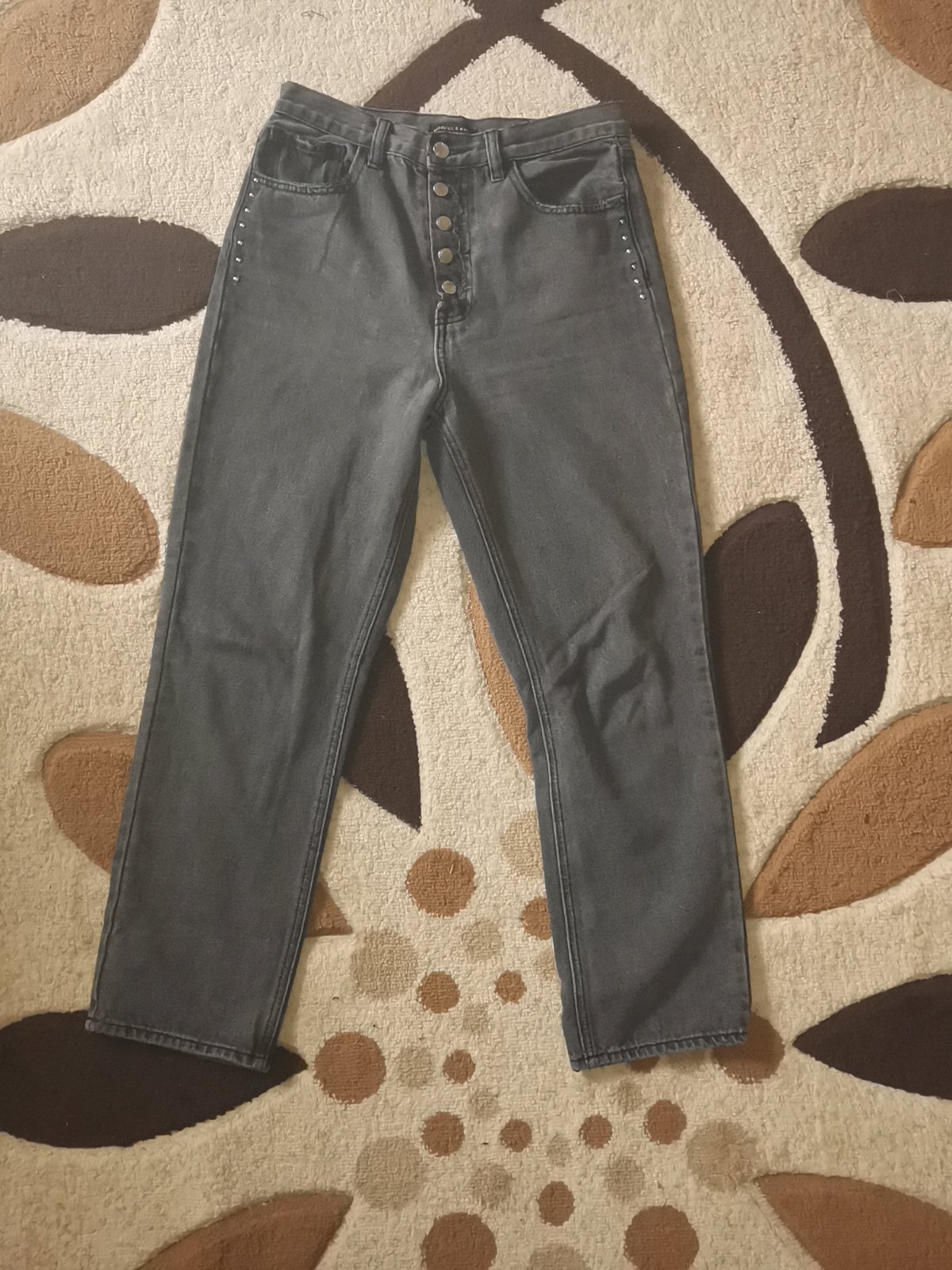 Pantalon boyfriend gris foncé taille 36, 34 