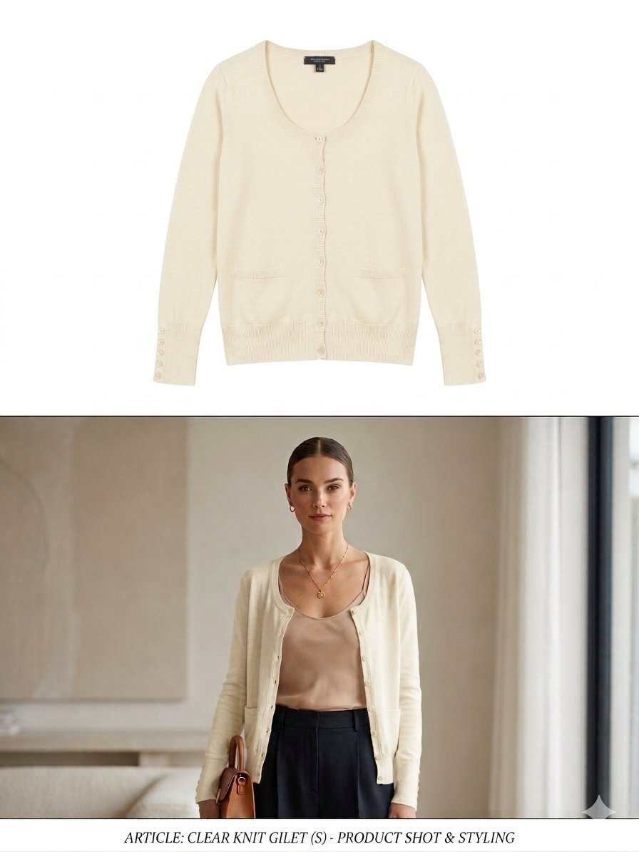 Gilet pour les filles en nude