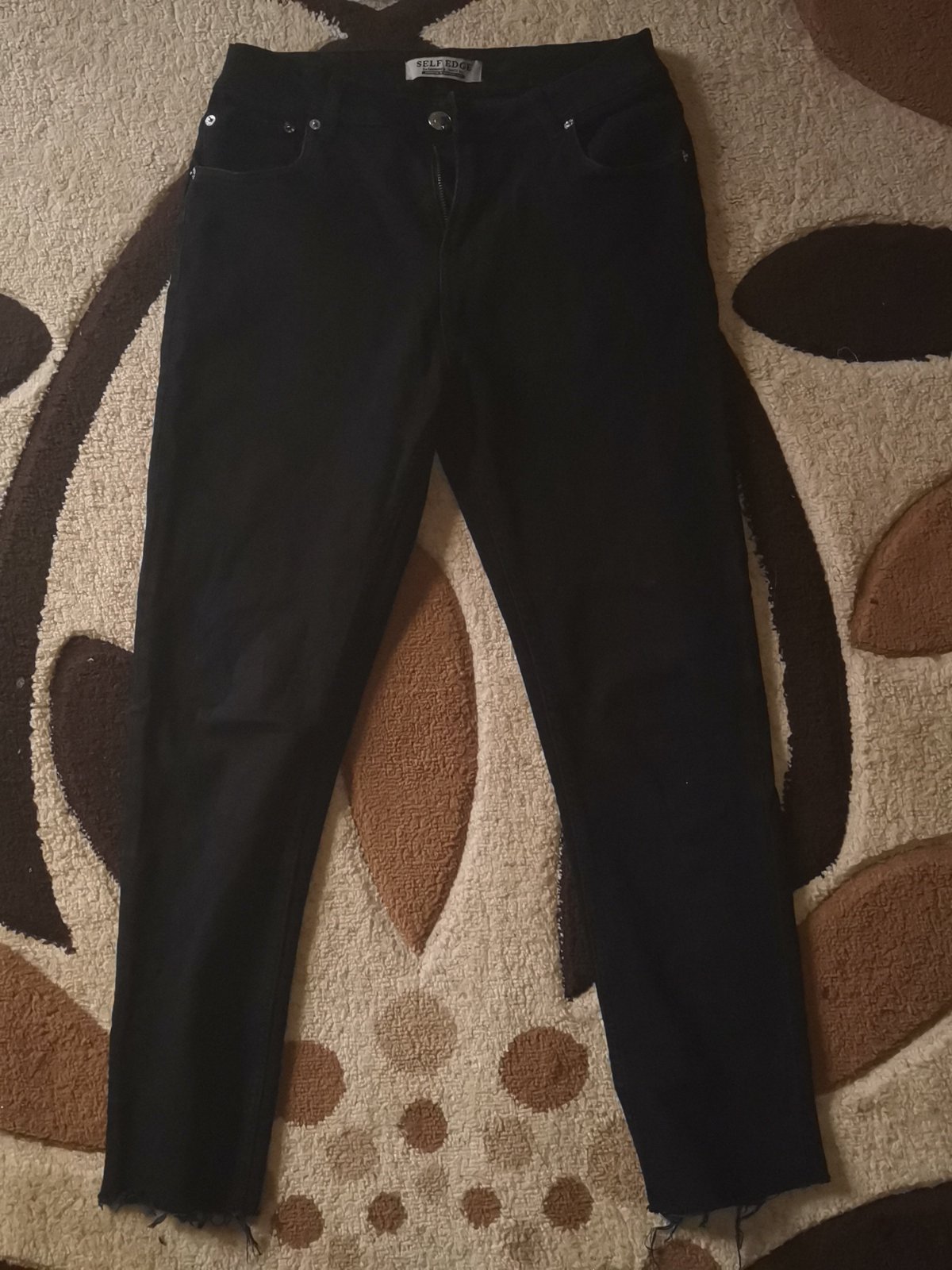 Pantalon mommy jeans noir 
