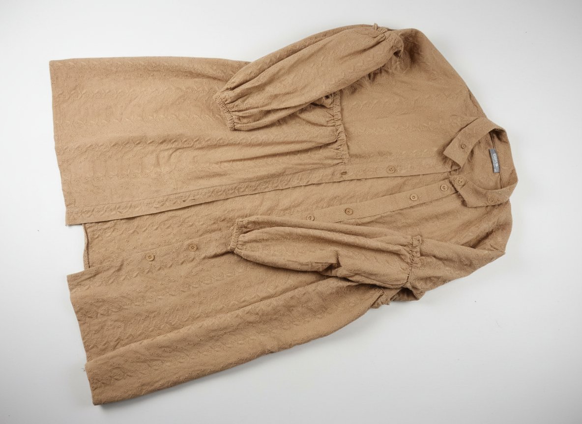 Chemise longue pour femme voilée taille 42 camel 