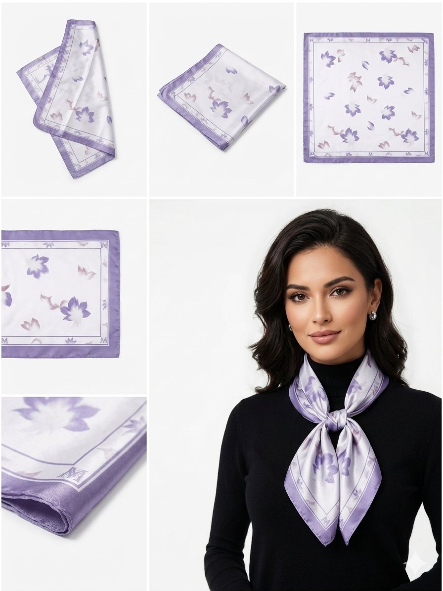 Scarf en violet 