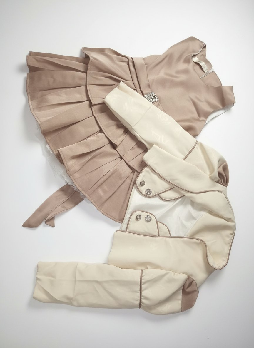 Robe avec boléro pour fille enfant 