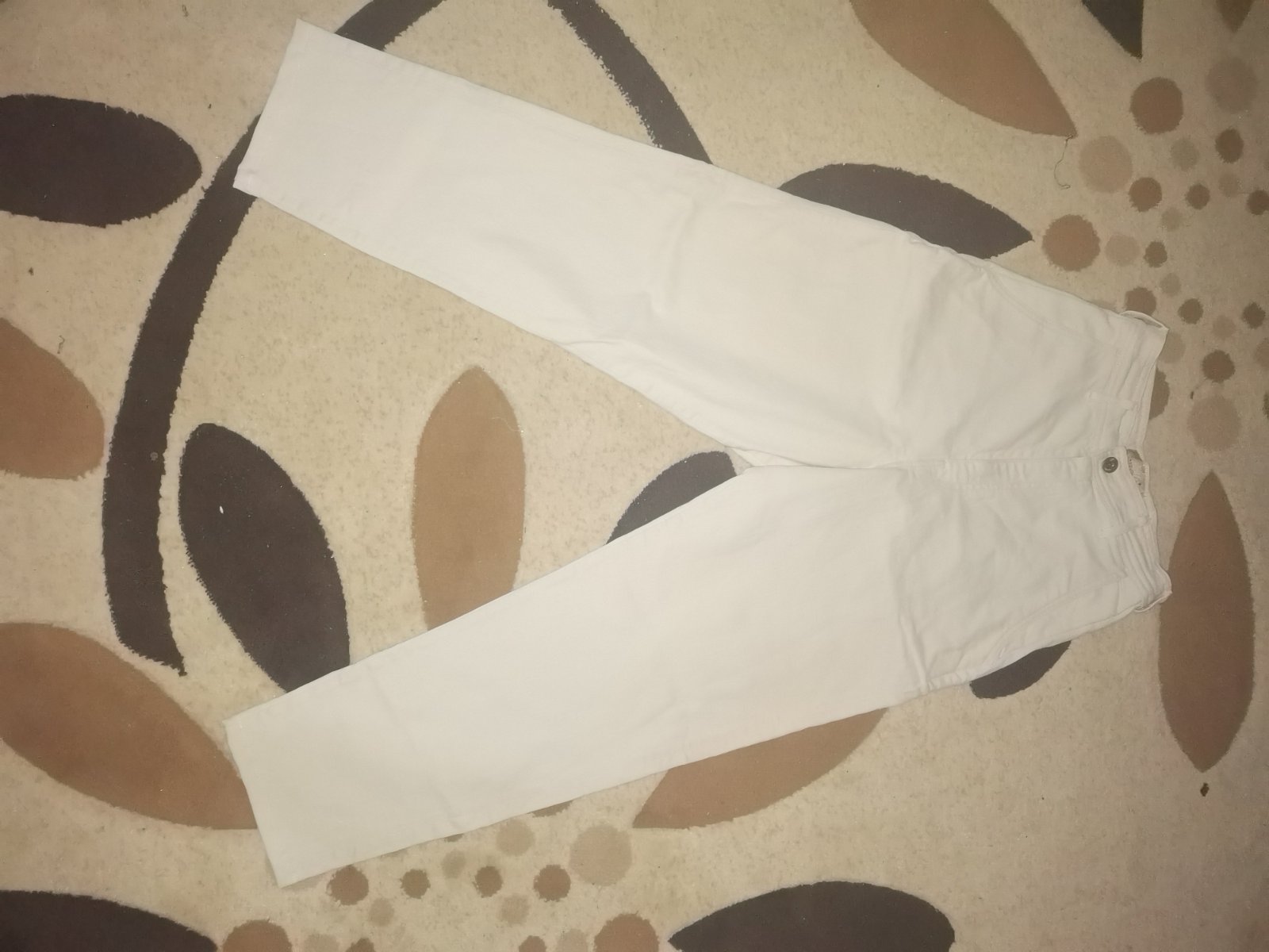 Pantalon mommyjeans beige claire taille 38/36
