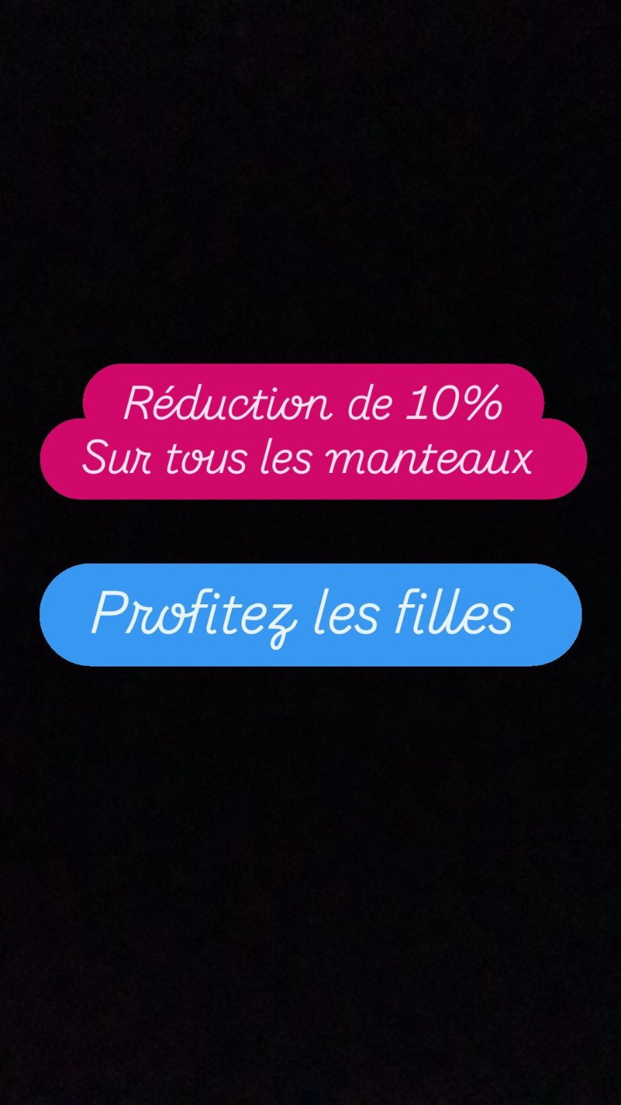 Promo sur tous les manteaux 