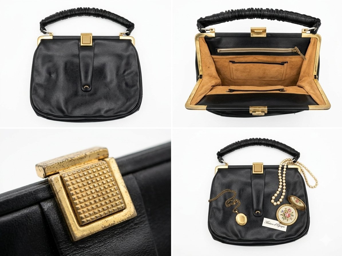 Sac noir vintage 