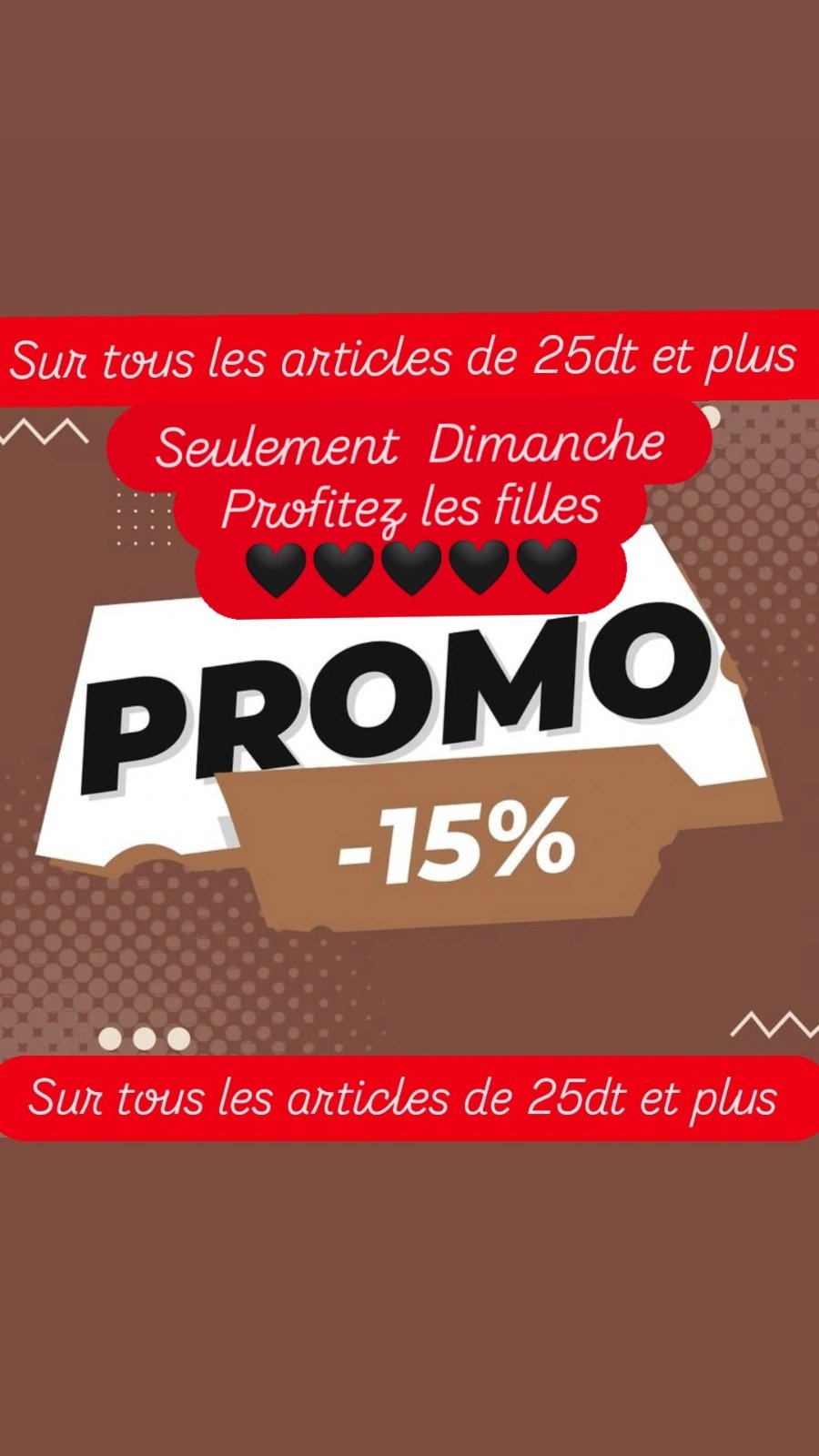 Promo dimanche 