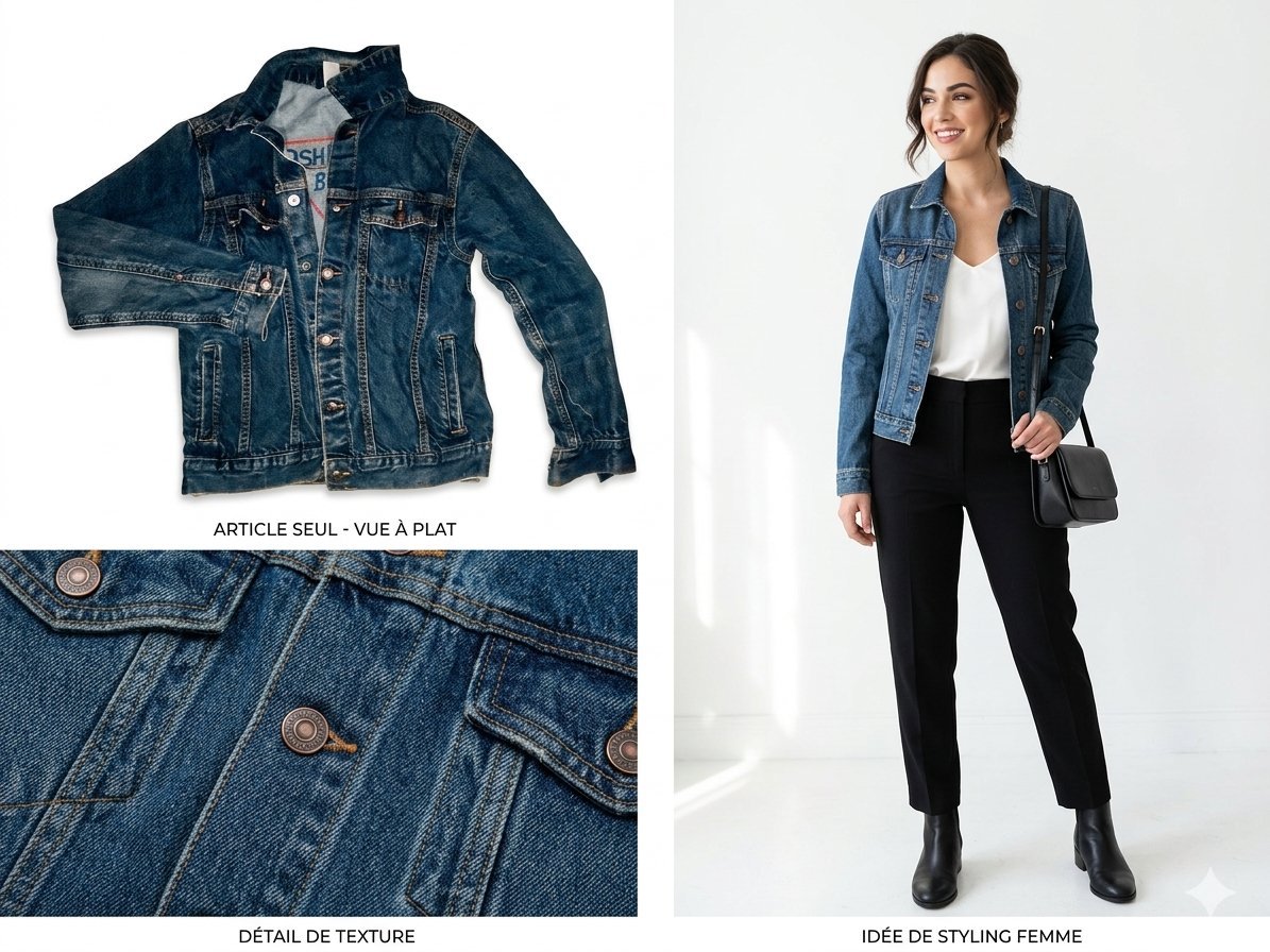 Veste djean foncé 