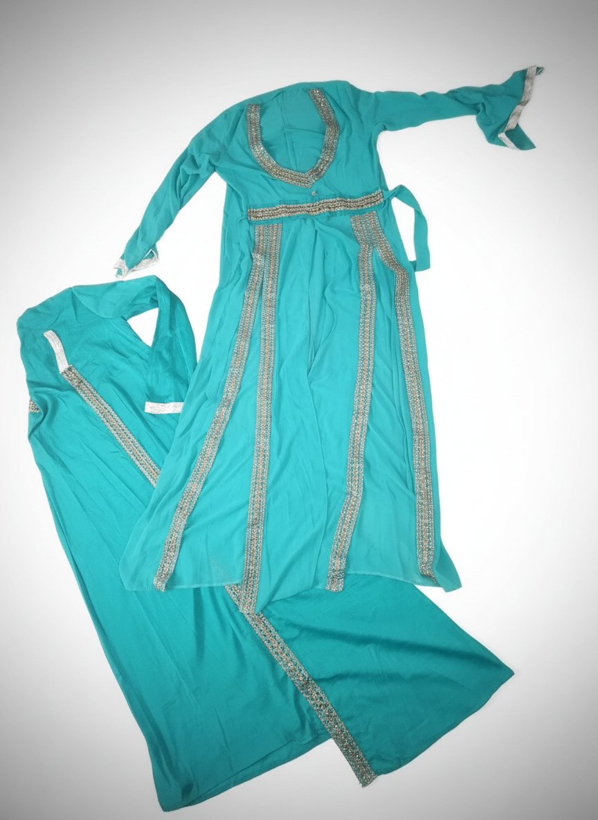 Koftan vert d'eau taille 42, 44