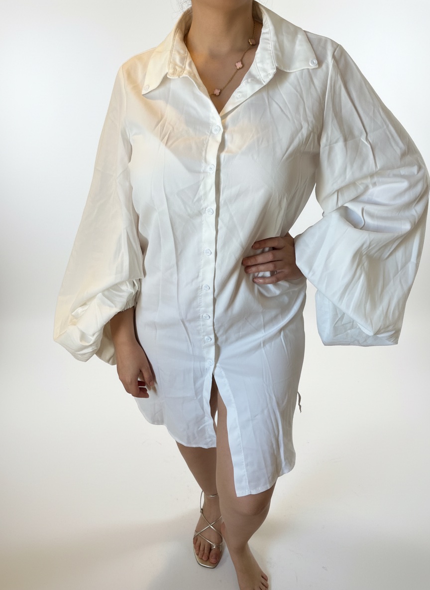 Robe chemise blanche