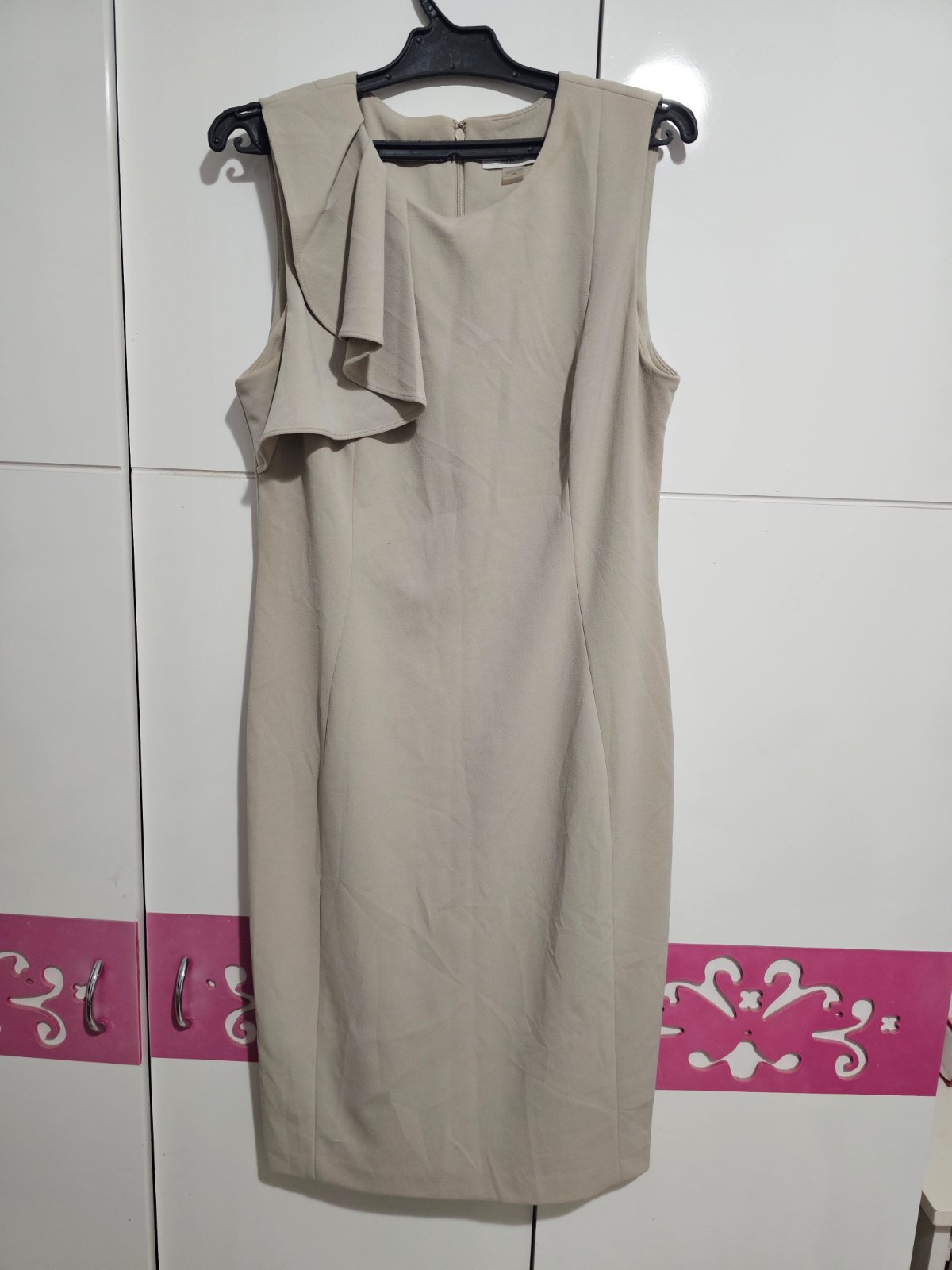 Robe Calvin Klein beige courte