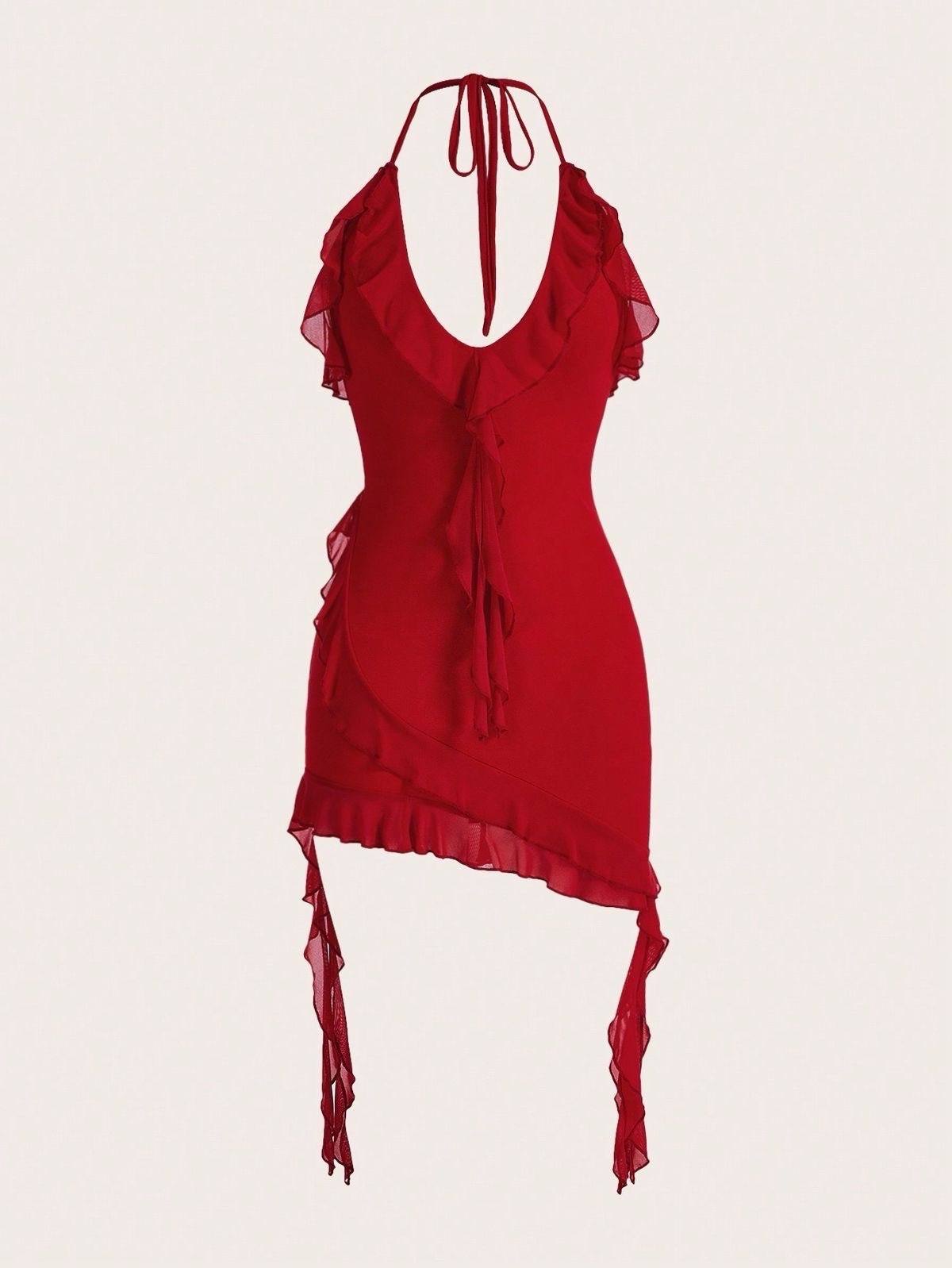 Robe rouge trendy de marque shein