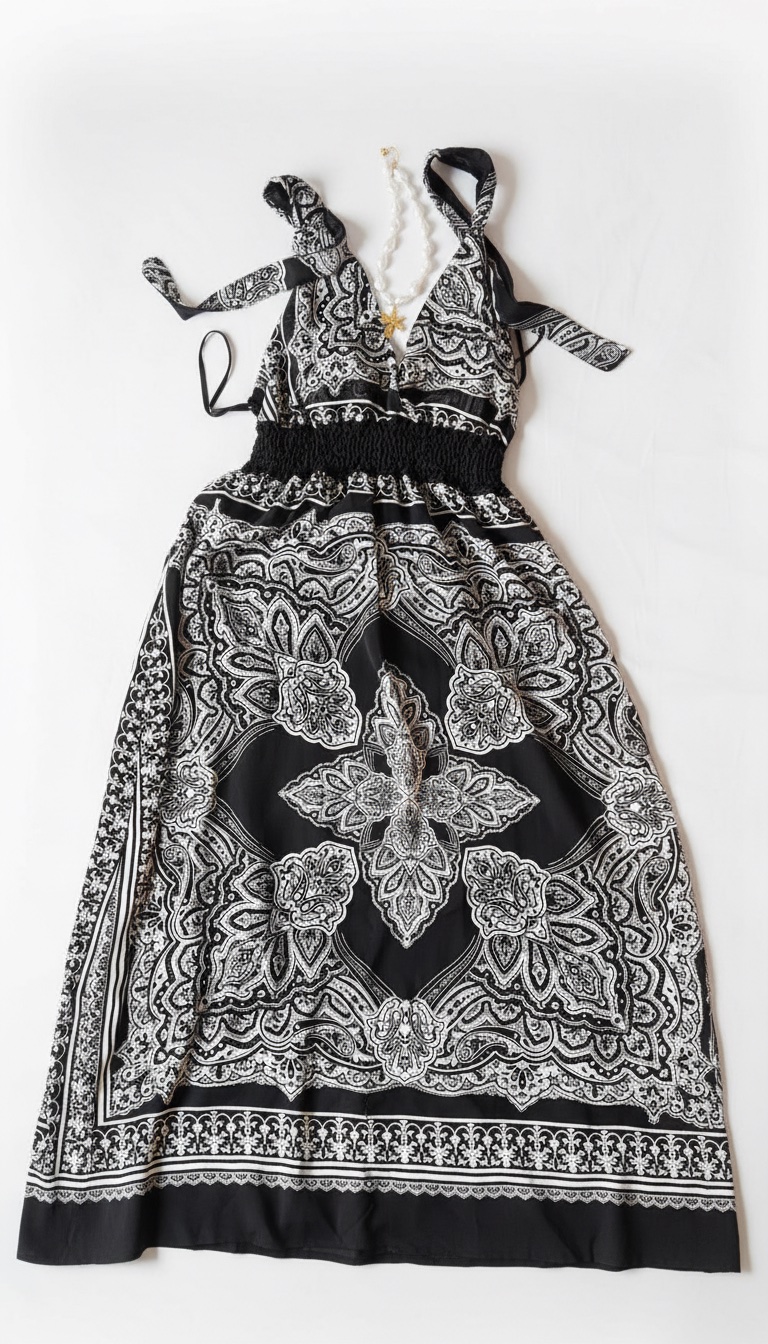 Robe foulard longue