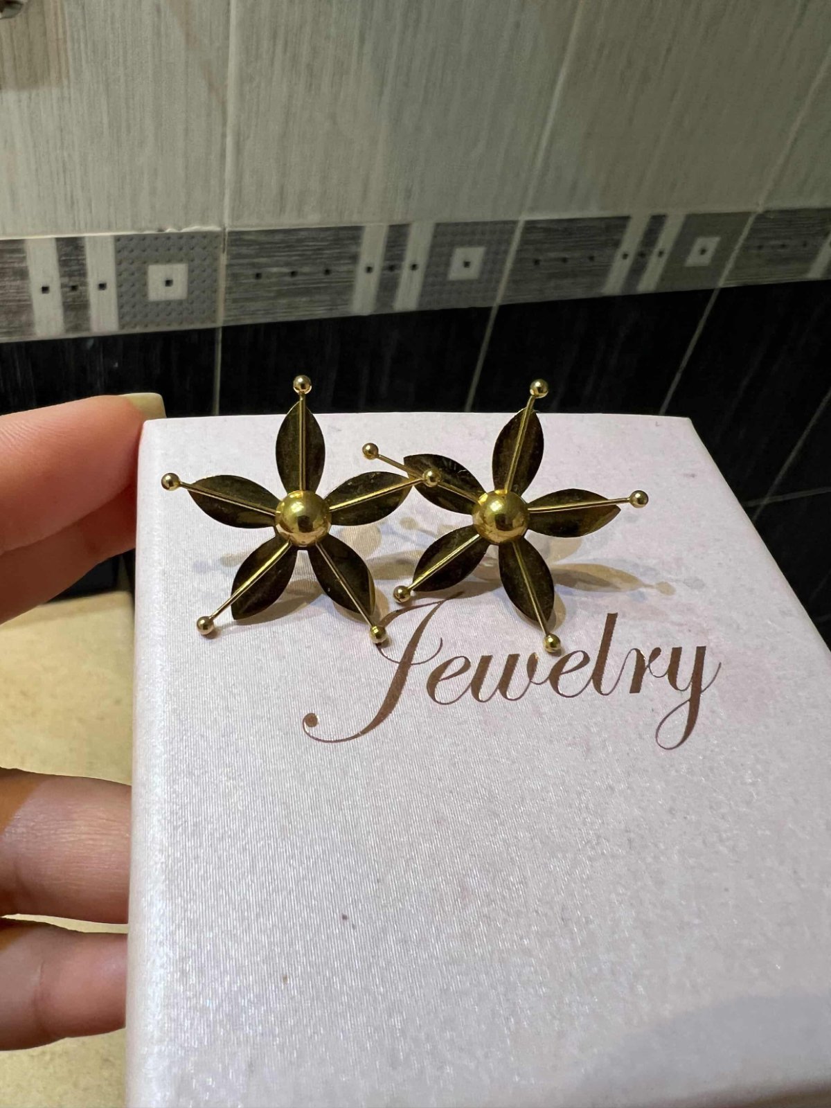 Boucles d'oreilles fleurs 