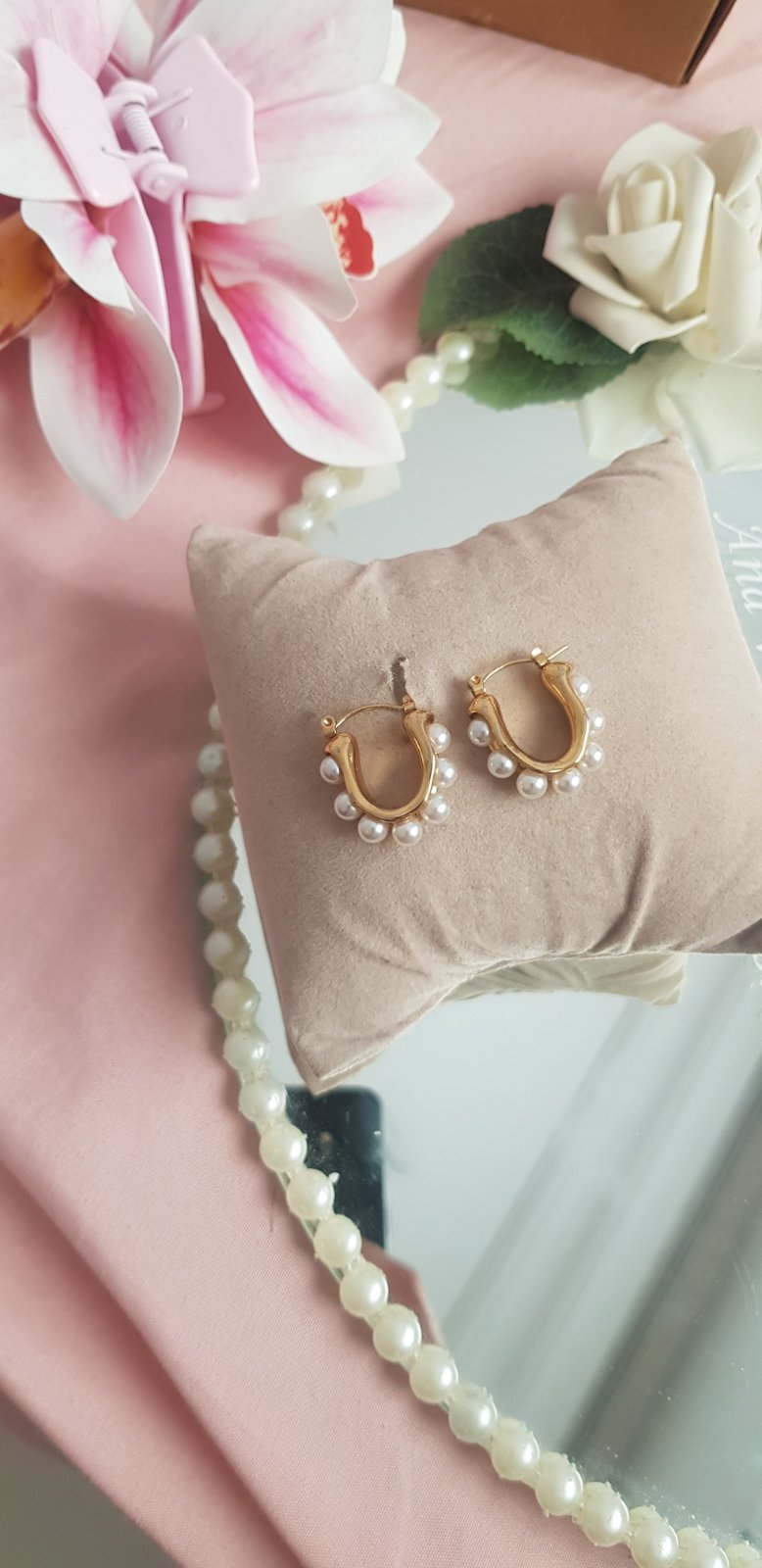 Boucles d'oreilles perles 