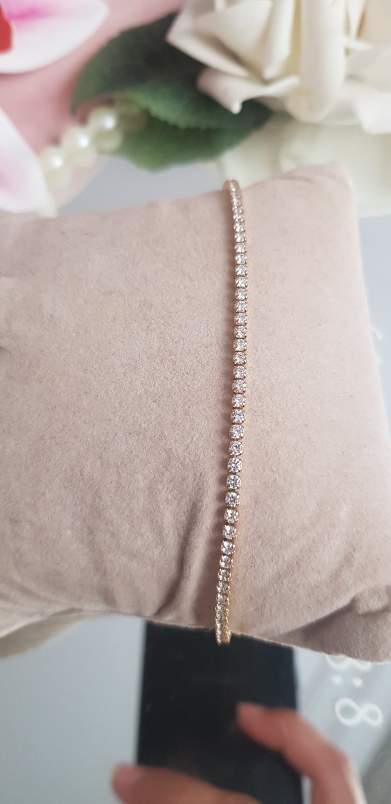 Bracelet fine strass