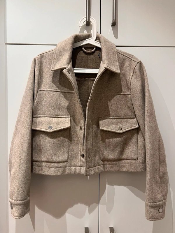 Veste chemise zara grège s