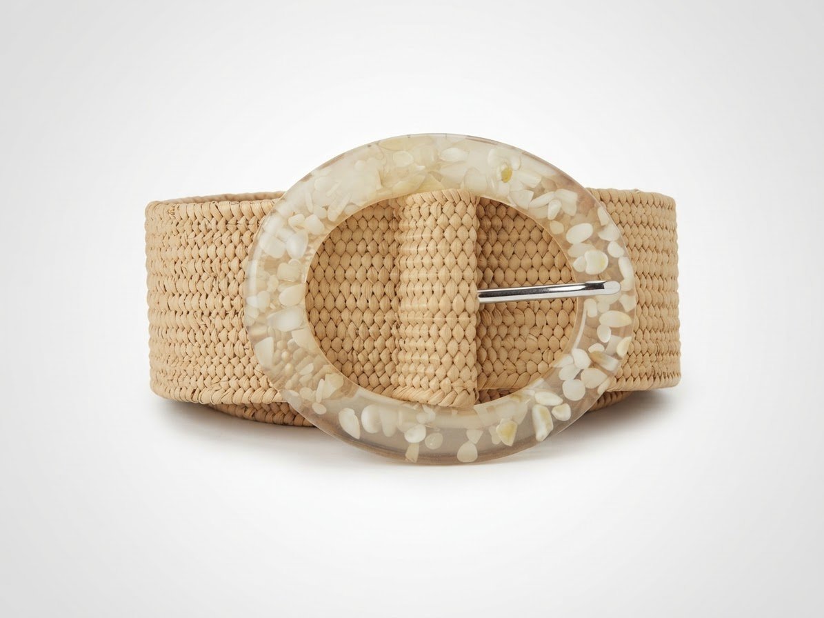 Ceinture beige de Strass