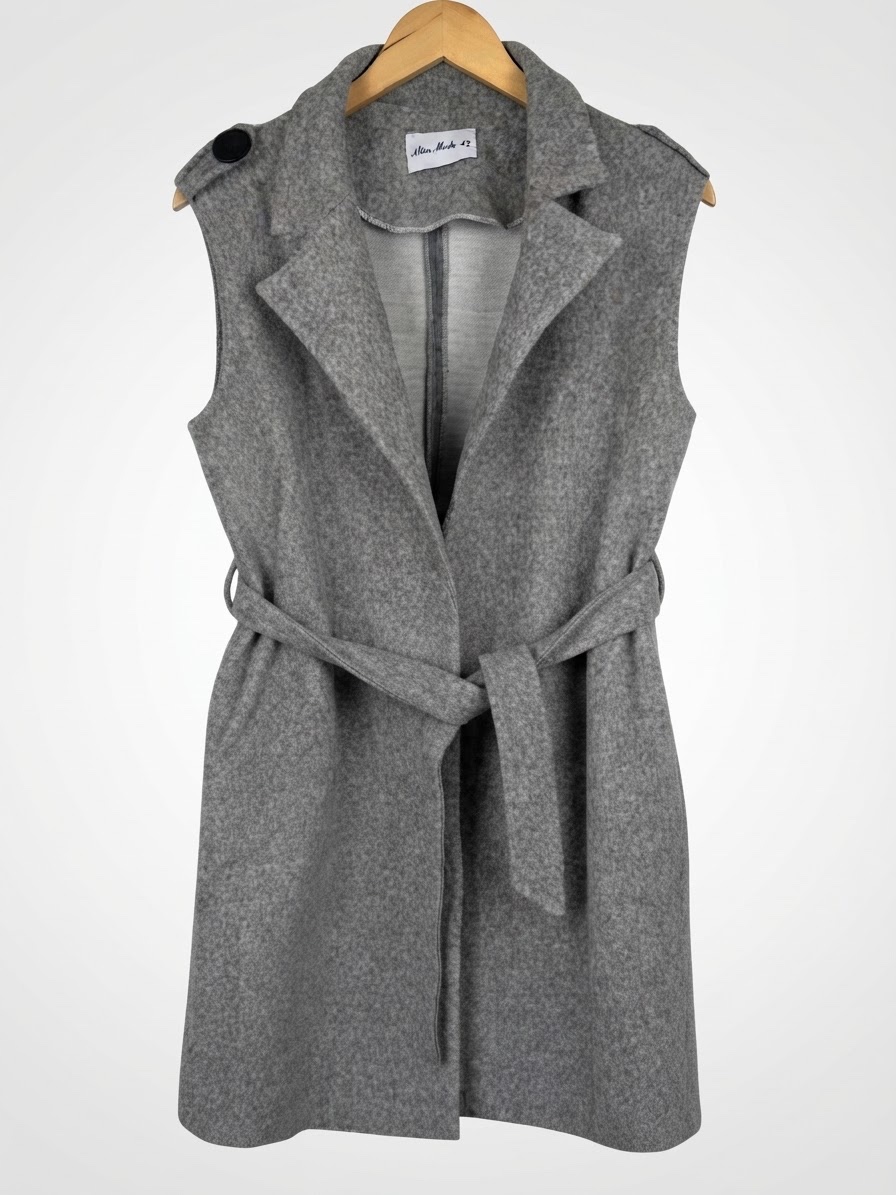Manteau Gris sans manches
