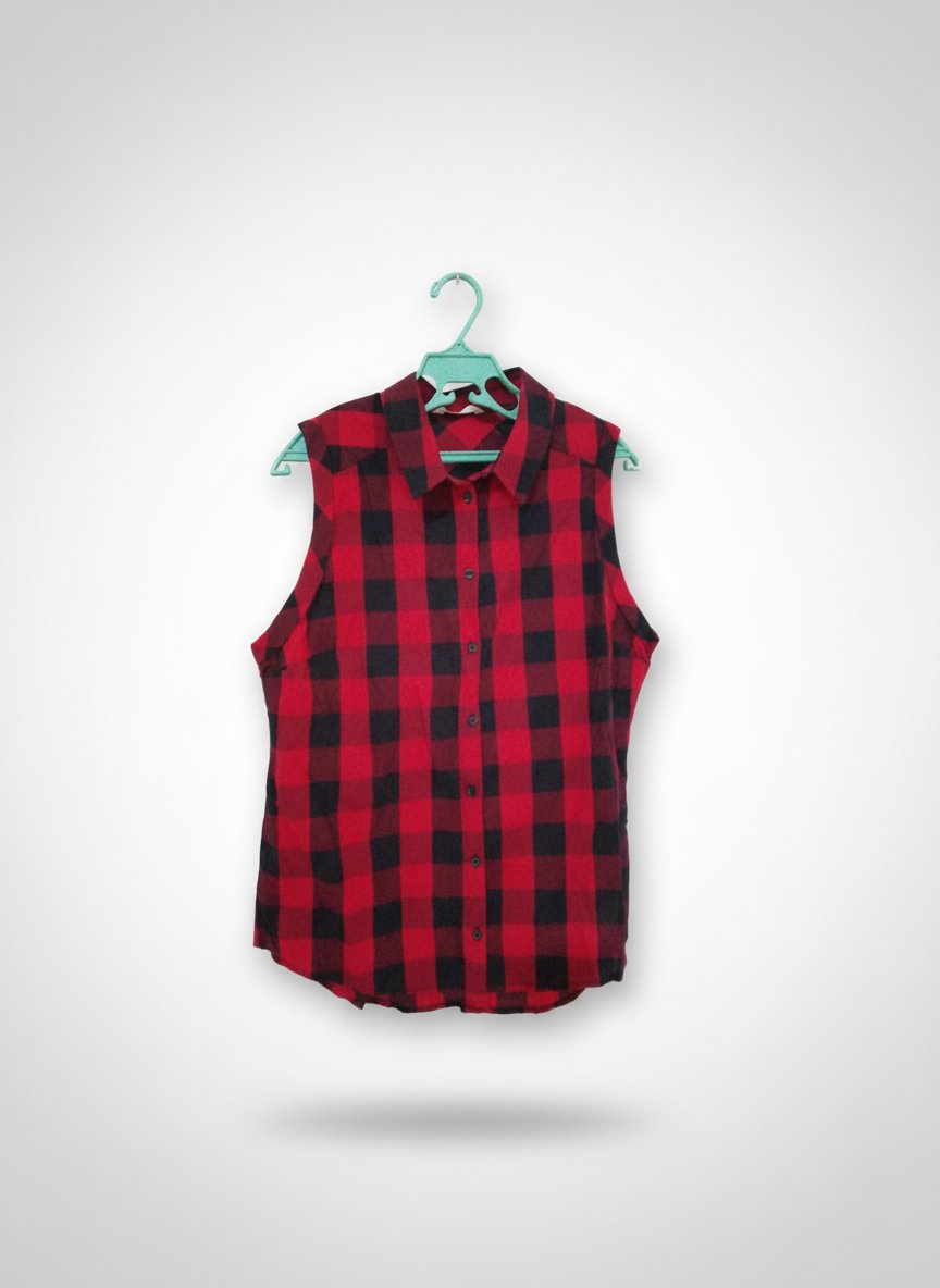 Chemise sans manche rouge 