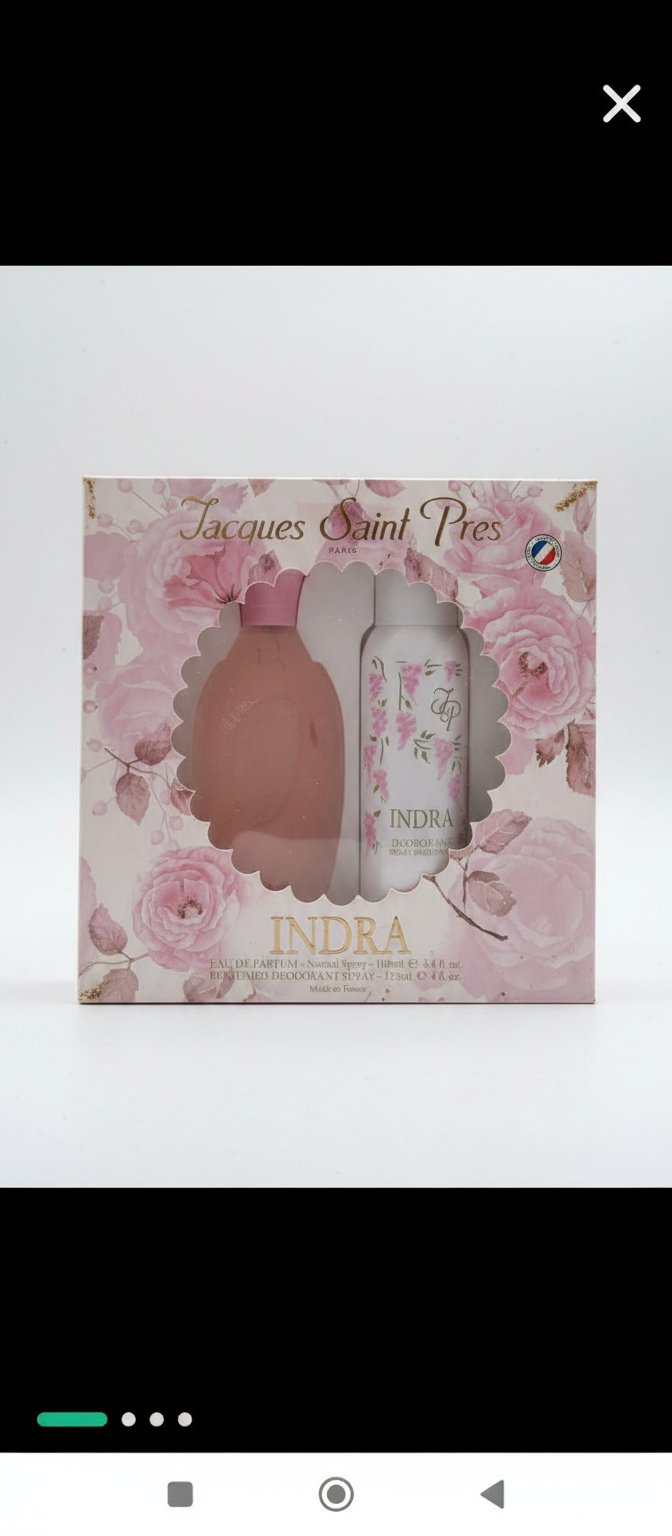 Indra coffret parfum et déodorant femme jamais utilisé 