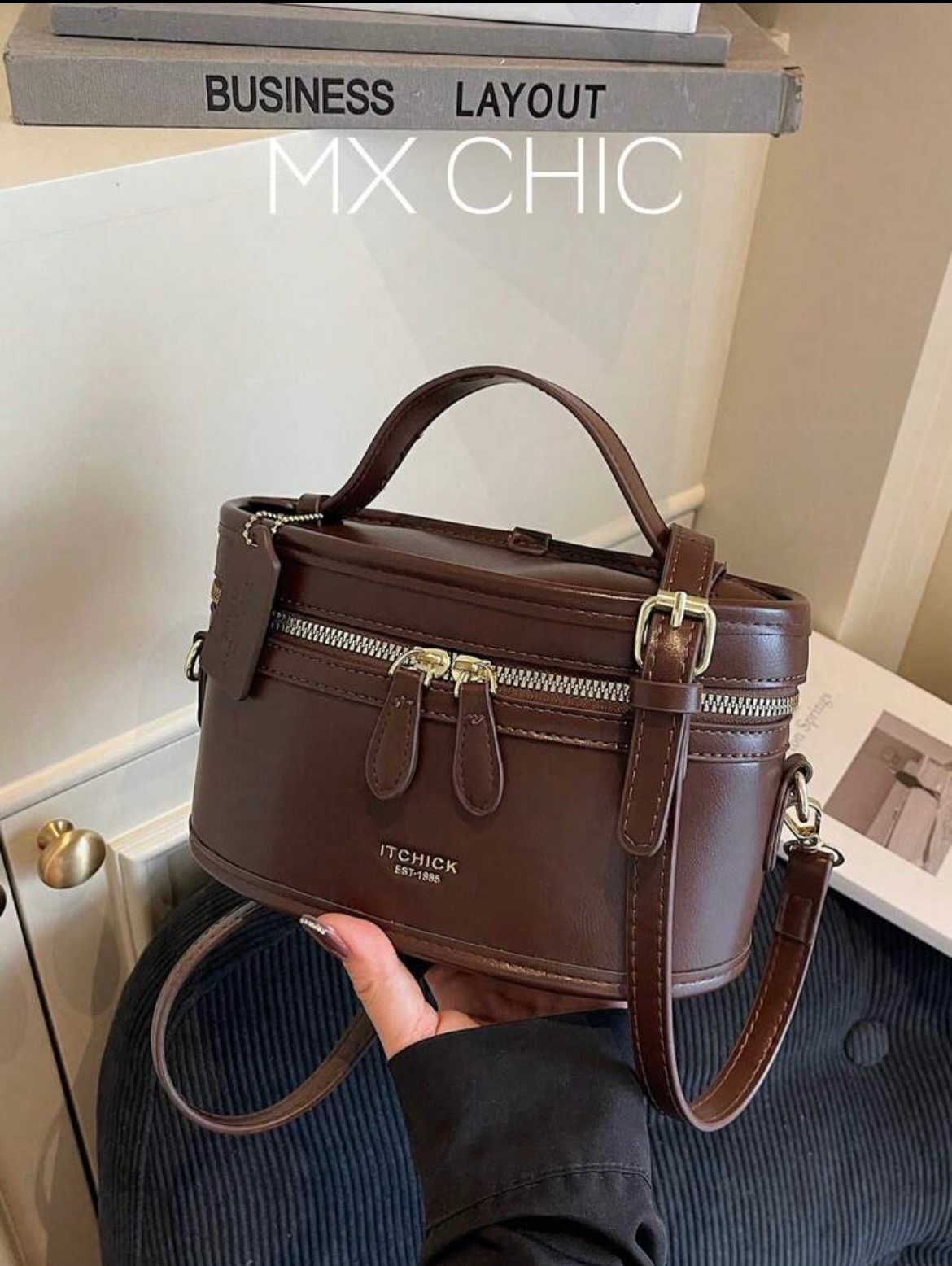 Sac à main marron 