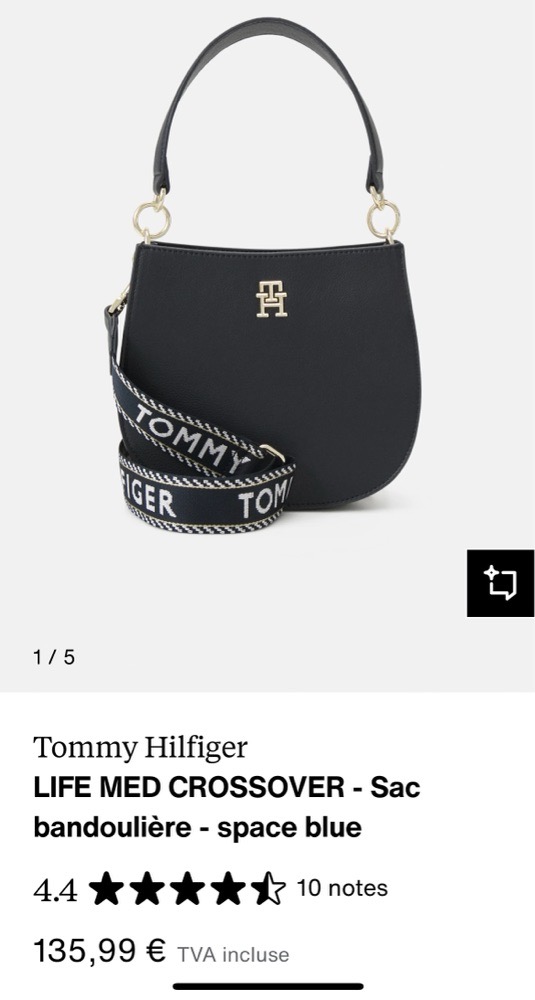 Sac à bandouliére Tommy Hilfiger noir