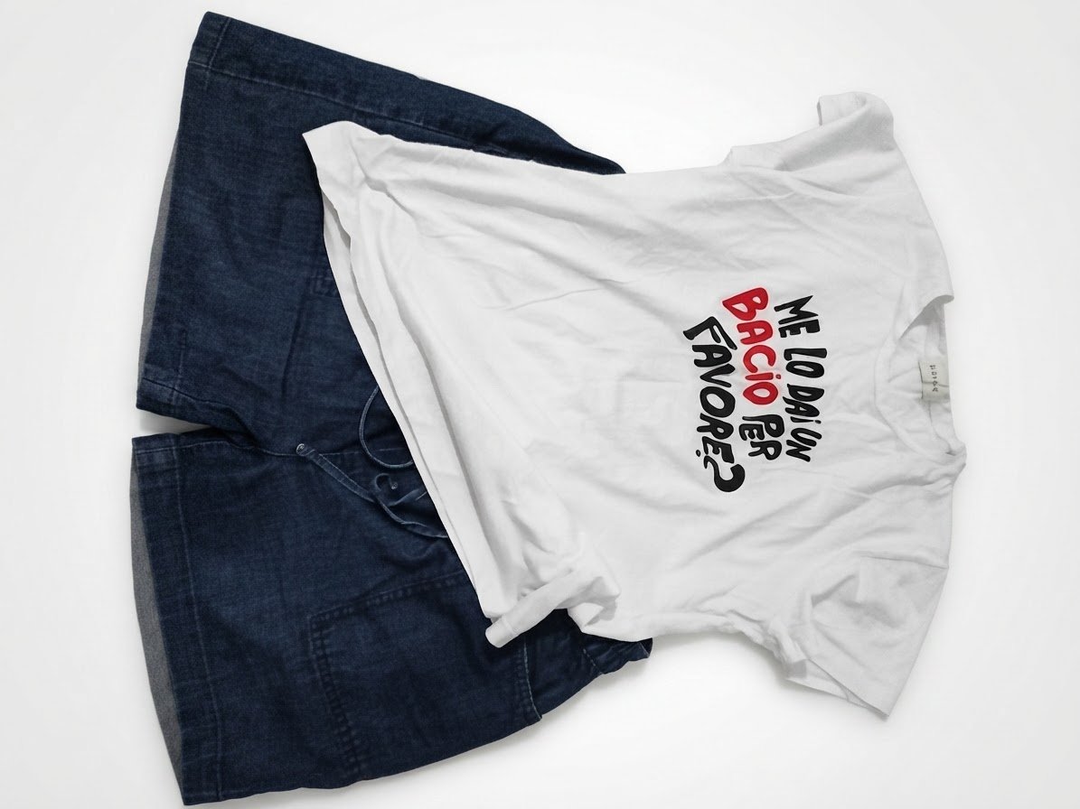 T shirt blanc + short