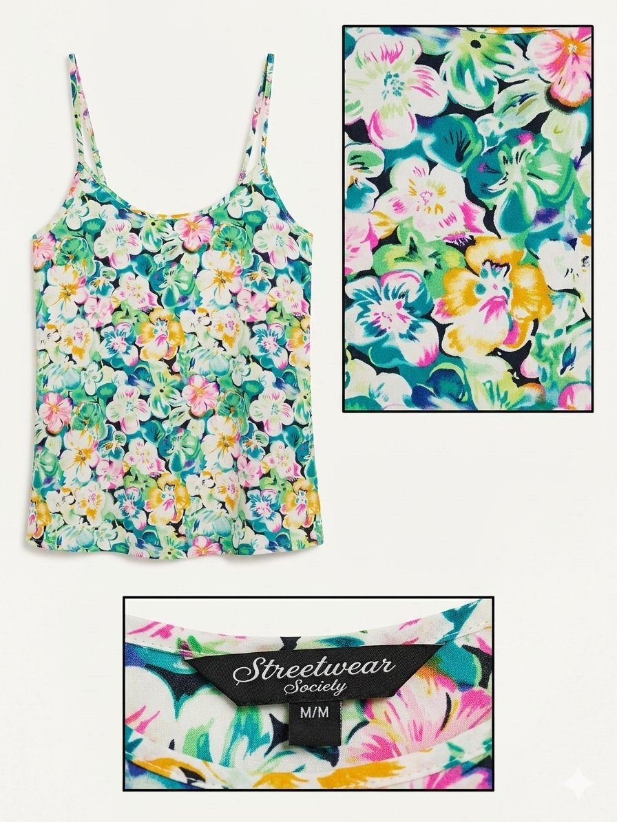 🌸 Top Fluide à Motif Floral 