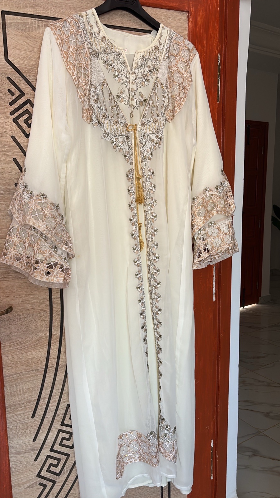 Caftan blanc cassé 