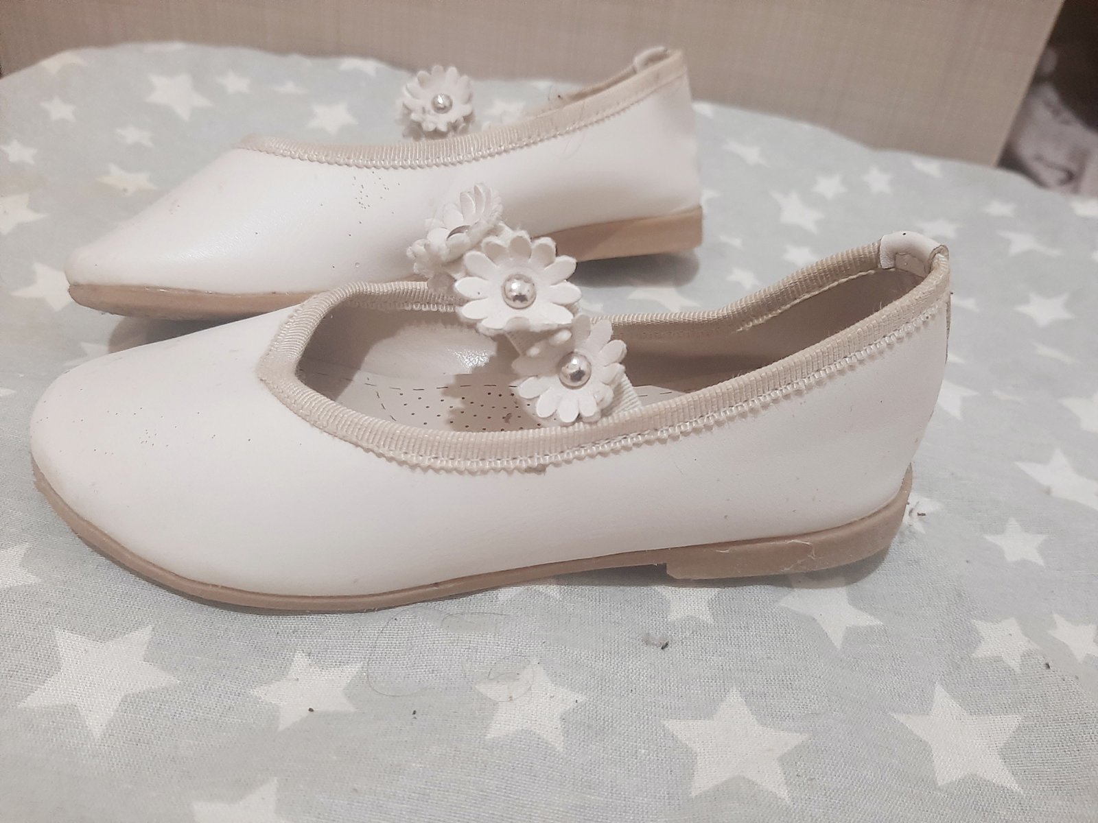 Ballerine blanche pour fille
