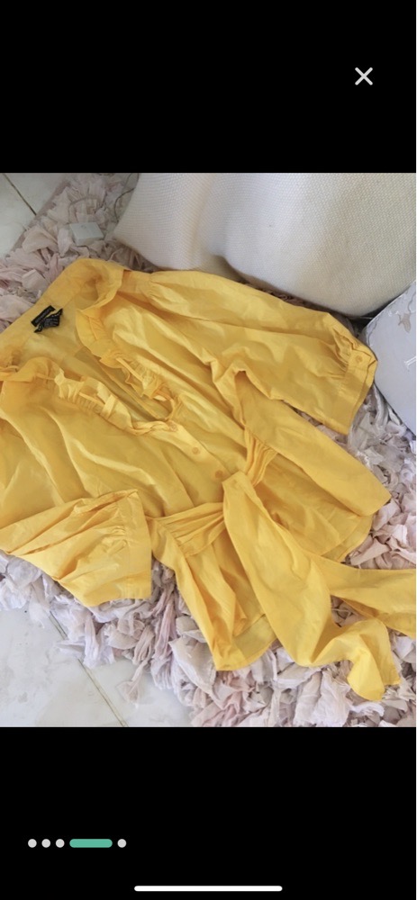 chemise  jaune tte neuve