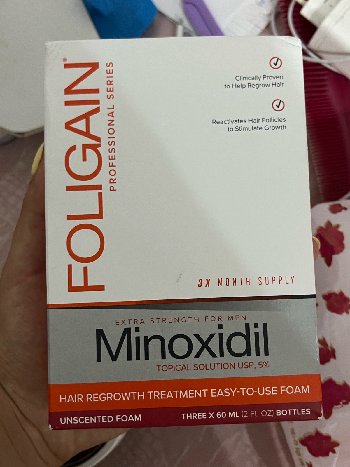 Minoxidil en mousse