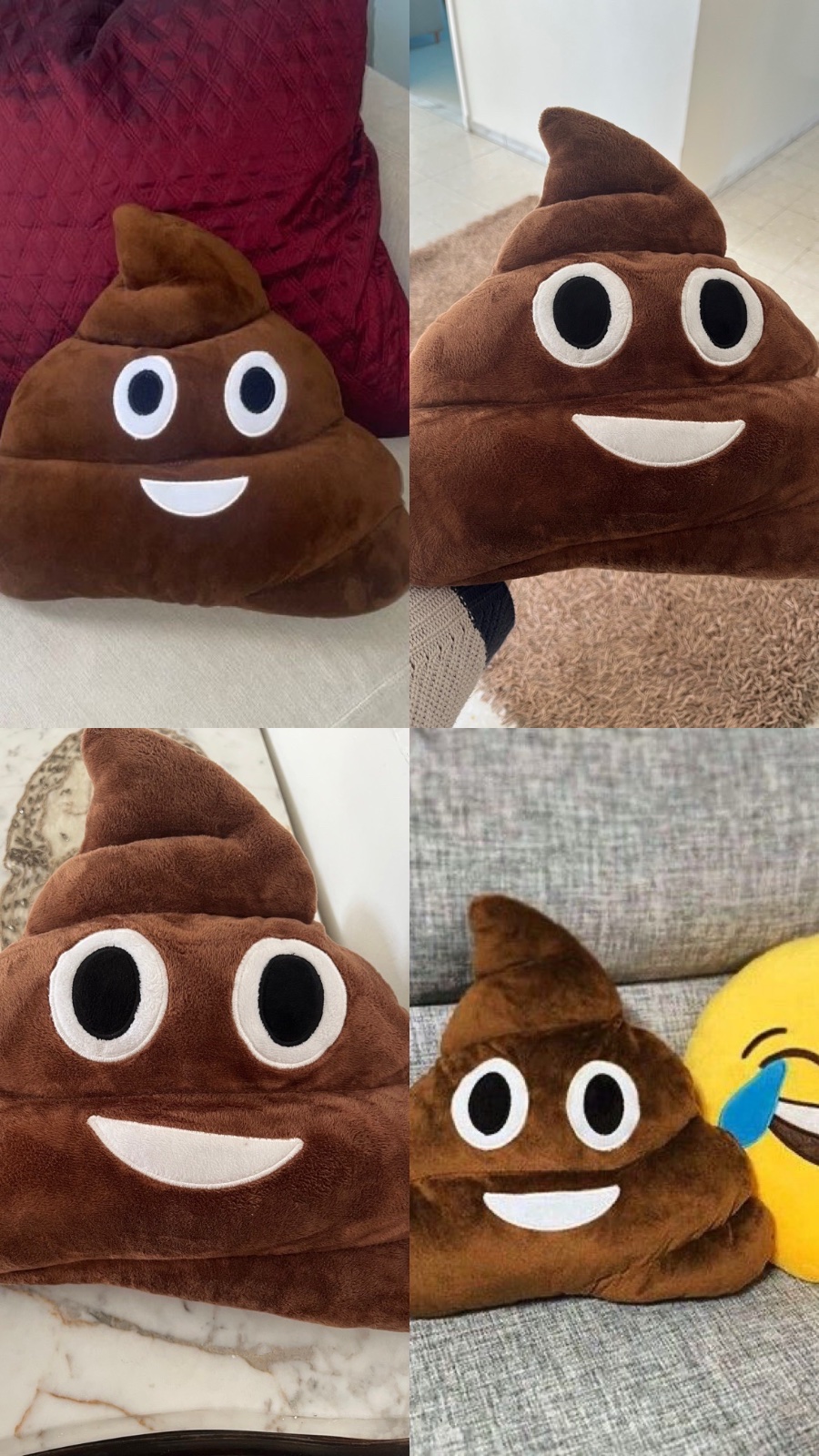 Coussin emoji decoratif