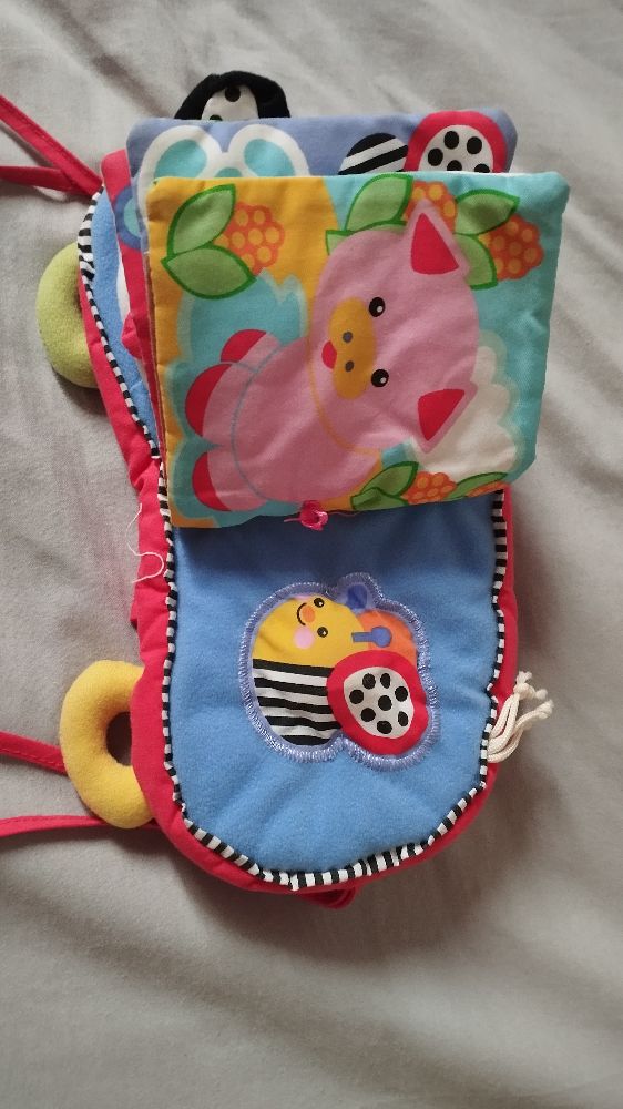 Livre bébé en tissu, livre d'éveil 