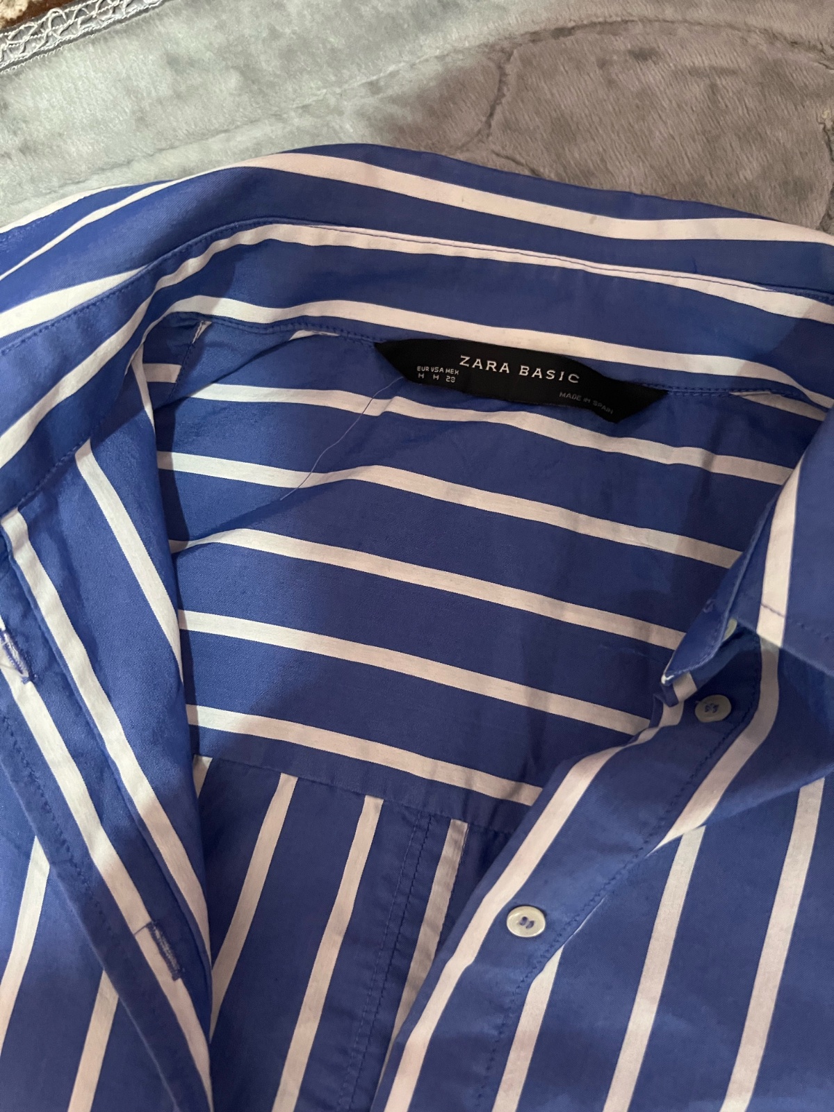 Chemise bleu zara basic
