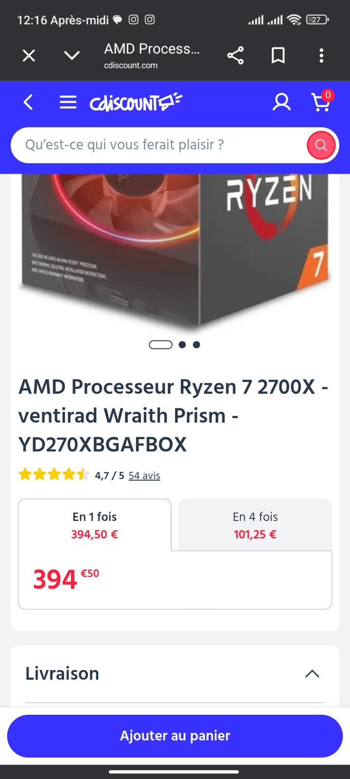 Ryzen 7 2700x