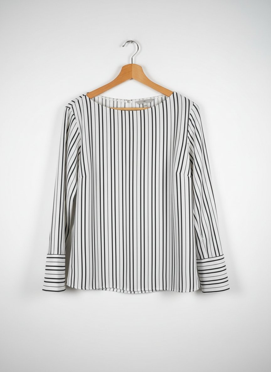 Chemise H&M a rayures noir 