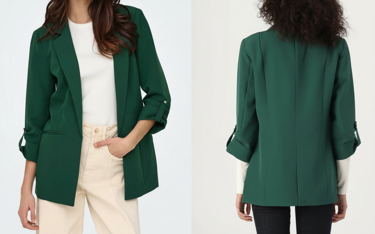 Blazer vert taille S 