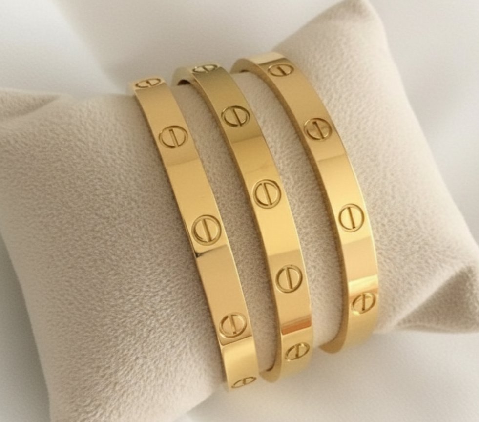Gourmette cartier clou et cartier love 